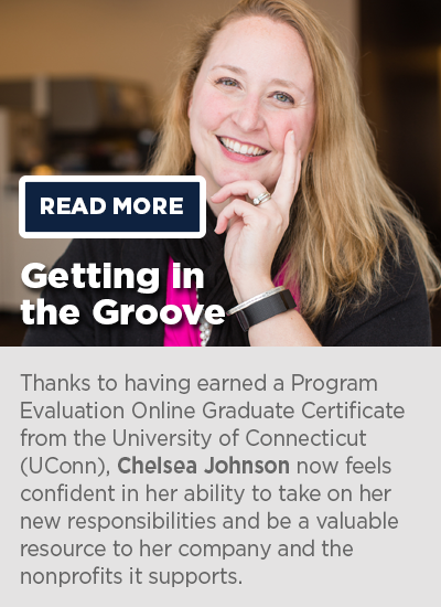 Chelsea Johnson: Program Evaluation Online Graduate Certificate Graduate